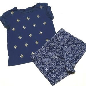 3 for $15!! Navy and White Matching Outfit